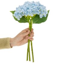 Artikel Kunstige hortensiablomster, naturtro design, til stuedekoration, 34 cm, 3 stk.