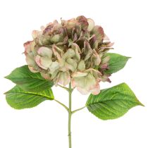 Artikel Kunstig hortensia dekorativ blomst med stilk, 46 cm