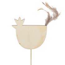 Artikel Kyllingepæle i påskedesign til munter forårsdekoration, 7 cm, 12 stk.