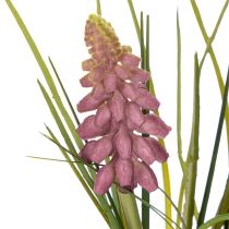 Artikel Kunstig hyacintplante i potte, perfekt dekoration til hjem og kontor, 26 cm