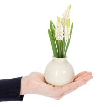 Artikel Kunstig hyacintblomstvase til elegant borddekoration og et stilfuldt look, 20 cm