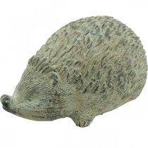 Dekorativ figur pindsvin 22cm havedekoration efterår antik grøn 20 × 12 × H10cm