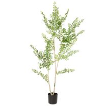 Artikel Kunstig plante i potte, 130 cm høj, grøn, dekorativ