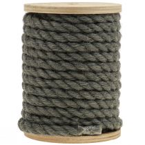 Jute bånd jute snor snor jute dekoration antracit Ø7mm 5m