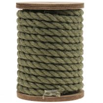 Jute bånd jute snor snor jute dekoration olivengrøn Ø7mm 5m