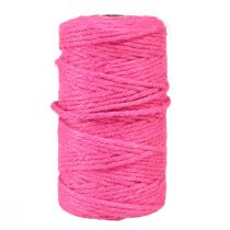 Artikel Jute båndsnor jute pyntebånd jute fuchsia Ø4mm 100m