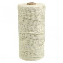 Artikel Jutesnor, naturjutesnor naturfarver, bleget Ø3mm L200m