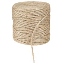 Artikel Jutegarn, jutesnor, naturlig 3 mm rulle med 100 m × 2 stk.
