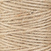 Artikel Jutegarn, jutesnor, naturlig 3 mm rulle med 100 m × 2 stk.