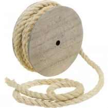 Artikel Jutesnor creme dekorativ ledning lavet af jute naturfiber 8mm 7m