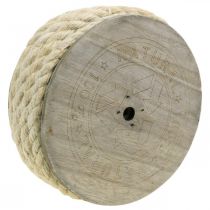 Artikel Jutesnor creme dekorativ ledning lavet af jute naturfiber 8mm 7m