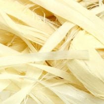 Vegetabilske naturlige fibre, jutefibre bleget 300g