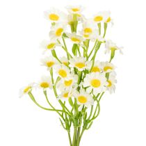 Artikel Kunstig kamille som blomsterbuket til naturlig og letplejet dekoration, 28 cm, 3 stk.