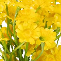 Artikel Kunstig kamille som blomsterbuket til frisk og letplejet dekoration, 28 cm, 3 stk.