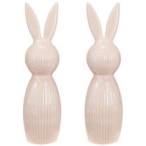 Artikel Dekorativ keramisk kaninfigur til moderne indretning, 22 cm