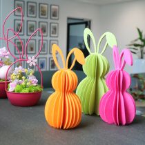 Artikel Dekorativ filtkaninfigur til forårsdekoration, 20 cm, 4 stk.