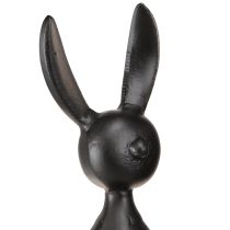 Artikel Kant skammel bunny Påskehare metal sort 12×11×34cm