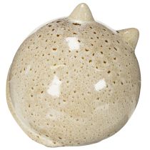 Artikel Keramisk kattefigur, rundt design til stue eller soveværelse, 13 cm