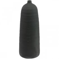 Keramik Vase Sort Deco Vase Gulvvase Ø18cm H48cm