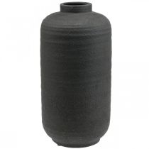 Keramikvase Sort Dekorationsvaser Stor Ø18,5cm H40cm