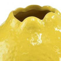 Artikel Keramik vase gul citron dekoration middelhavs Ø12cm H14,5cm