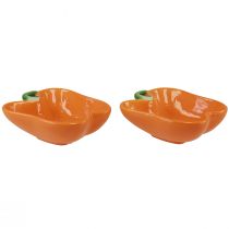 Artikel Keramisk skål dekorativ skål peber appelsin 11,5x10x4cm 2stk