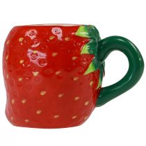 Artikel Keramisk kop jordbær til plantning 10cm Ø6,5cm