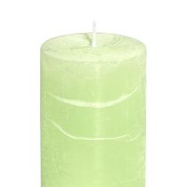 Artikel Candle Lime Green​​​​​​​ Lysegrøn 50×100mm ensfarvet 4 stk.