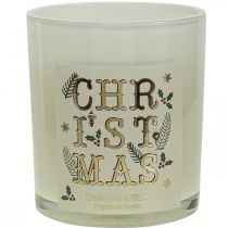 Duftlys Jul Duftlys i glas creme champagne Ø8cm