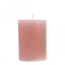 Søjlelys farvet pink 70×100mm 4stk
