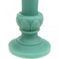 Artikel Deco stearinlys retro stearinlys borddekoration grøn 25cm