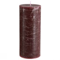 Artikel Stearinlys Bourgogne søjlelys ensfarvet 85x200mm 2 stk