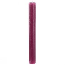 Artikel Lys ensfarvede Berry stick lys 34x300mm 4 stk