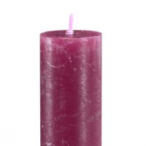 Artikel Lys ensfarvede Berry stick lys 34x300mm 4 stk