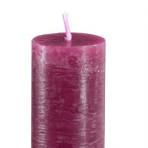 Artikel Lys ensfarvet i Berry stick lys 34x240mm 4 stk