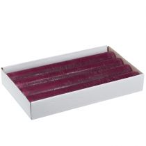 Artikel Lys ensfarvet i Berry stick lys 34x240mm 4 stk