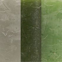Artikel Lys grønne 3 forskellige farver søjler 60x80cm 12 stk