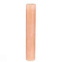 Artikel Stearinlys pindelys vokslys orange fersken 50x300mm 4 stk
