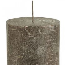 Artikel Søjlelys ensfarvede lys kobber 70x100mm 4 stk