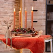 Artikel Lysdekoration adventstal 1-4 mat guld metal H10cm 4 stk