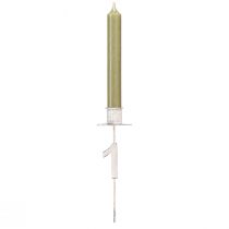 Artikel Lysestage advent med torn og tal hvid H11cm 4 stk