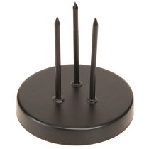 Artikel Lysestager adventskrans metal mat sort Ø8cm 4 stk