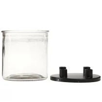 Artikel Lysestage glas Stang lysestage dekorationsglas H11cm Ø10cm