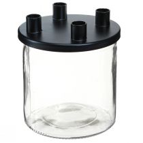 Artikel Lysestage glas Stang lysestage dekorationsglas H11cm Ø10cm