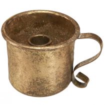Artikel Lysestage guld kop stick lysestage vintage Ø9cm H8cm
