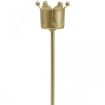 Artikel Lysestage krone gylden, pindlysholder metal 4 stk.