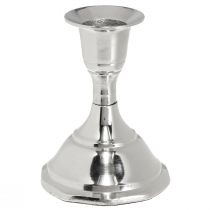 Artikel Lysestage metal sølv pind lysestage H9,5cm 2stk