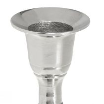 Artikel Lysestage metal sølv pind lysestage H9,5cm 2stk