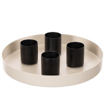 Artikel Magnetisk lysestage, mat finish, 4 cm, 4 stk.