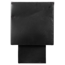Artikel Sort kubeformet plantekasse med base, moderne, 22 cm